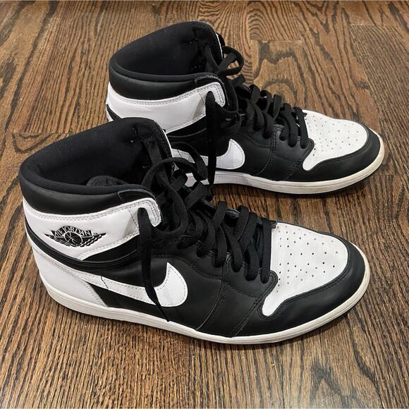 NIKE Air Jordan 1 Retro High Og Mens Shoes Size 12 Black/White
